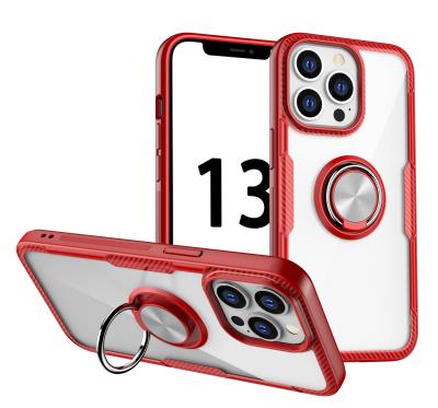 China High Quality New Design Custom Silicone Anti-drop Mobile Phone Case For iPhone 11 12 13 Series Xiaomi With Kickstand Magnet Ring Holder for sale