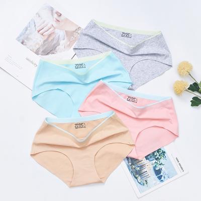 China Wholesale High Quality Multicolor Antibacterial Butt Lift Breathable Comfortable Hip Up Lady One Piece Briefs Cotton Seamless Panties for sale