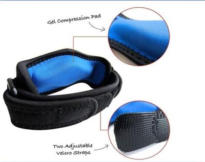 China comfortable & 2022 Wholesale Adjustable Tennis Guard Neoprene Silicone Pads Wrap Elbow Brace for sale