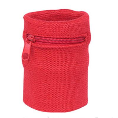 China Factory Wholesale Comfortable High Grade Cotton Cheap Custom Wrist Absorb Zipper Pouch Sweat Bands for sale