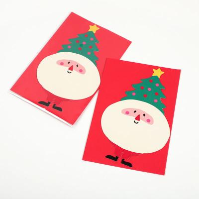 China Wholesale Custom Europe Tasteful Christmas Cards Two Times Greeting Card for sale