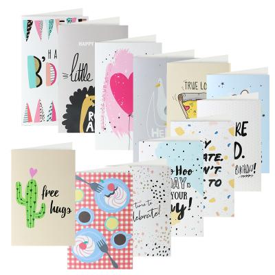 China Professional Manufacturer Custom Wholesale Europe Quality Beautiful Two Fold Greeting Card for sale