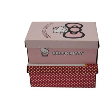 China New Recycled Materials Elegant Professional Design Printed Paper Cardboard Shoe Boxes for sale