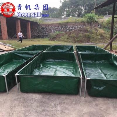 China 4m*2m PVC Tarpaulin Sustainable Water Fish Pond for sale