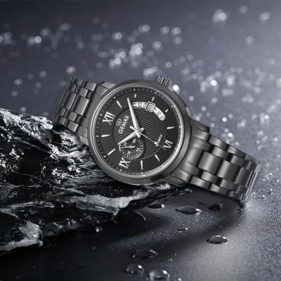 China High End Power Reserve Quartz Movement Multifunctional Stainless Steel Digital Watches for sale