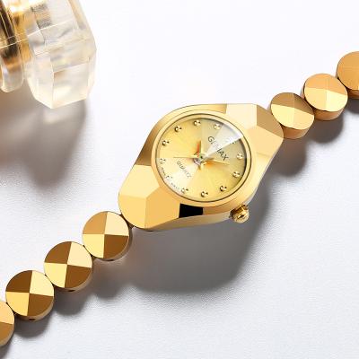 China Water Resistant Top Selling Real Yellow Gold Quartz Lady Fancy Hand Watches For Women Best Quality Watch for sale