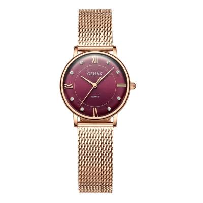 China New Design Automatic Date Wristwatches Japan Movement Quartz Wristwatches Women Quartz Watches for sale