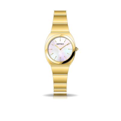 China Day/Date Gold Watch For Women 2022 Simple Design Quartz Watches Customized Watch for sale