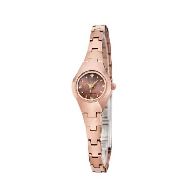 China Luxury Water Resistant Women Watches Fashion Stainless Steel Band Quartz Watch Oval Dial Wrist Watch for sale