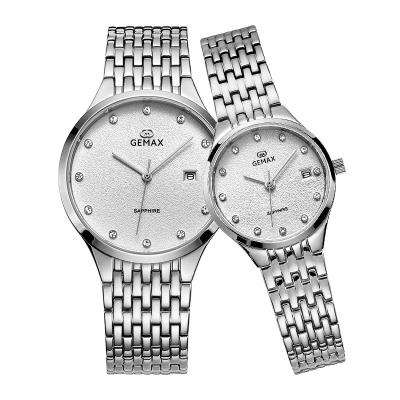 China Elegent Automatic Custom Pair Date Unisex Watches for sale