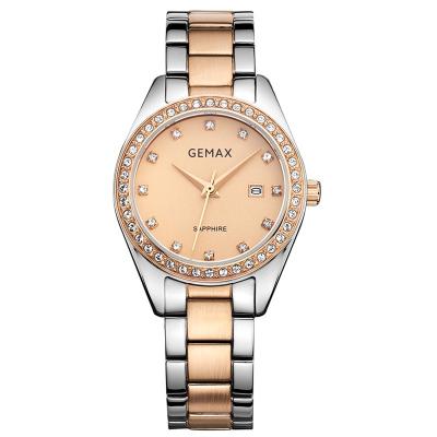 China Automatic Date OEM ODM Good Quality Women Watches Wrist Watch IP Rose Gold Lady Watch Stainless Steel Automatic Date Ladies Watch for sale