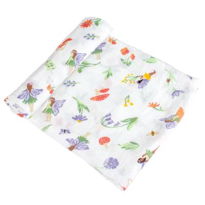 China Unisex Design Anti-pilling Muslin 100% Organic Cotton Infant and Newborn Baby Wrap Blankets for sale