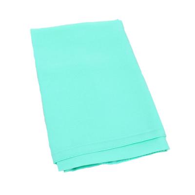 China Chiffon Khatib Plain Kuwaiti Green Muslim Hijab Headscarf Wrap for sale