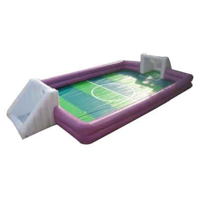 China Soccer Party Customized Heavy Duty Inflatable PVC Soccer Field For Football Games for sale