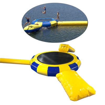 China Water Roller Play Aqua Park Inflatable Water Trampoline Bouncer Drop with Slide and Jumping Pillow for sale