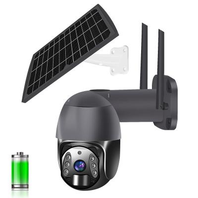 China APP NIGHT VISION 1080P Tuya Outdoor Wireless IP Camera Security Solar Power Solar 4G Camera for sale