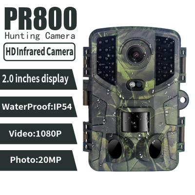 China Weather-resistant New Design PR-800 20MP / 16MP/12MP/8MP 1080P Digital Wildlife Trail Scouting Hunting Camera Night Vision Bright Animal Camera for sale