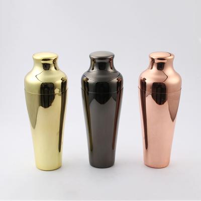 China High Quality Cocktail Shaker Set Rose Gold Black for Bar/Hotel/Kitchen/Party 750ml Alcohol Shaker for sale