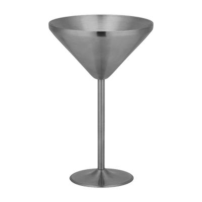 China 5.5oz Stainless Steel Modern Luxury Double Wall Wine Cup Martini Glass for sale