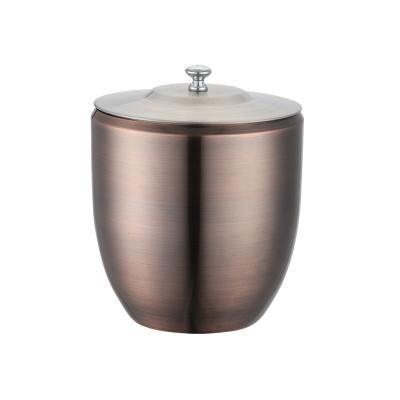 China Viable Hot Selling Wine Ice Bucket Stainless Steel Customized Large Champagne Ice Bucket With Lid for sale