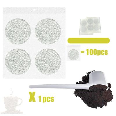 China Disposable Self Adhesive Aluminum Foil Lid for Nespresso Compatible Coffee Capsule for sale