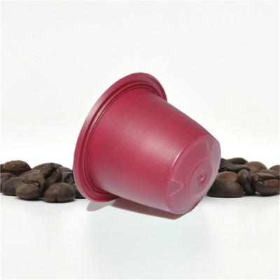 China Viable Empty Reusable Plastic Pod Coffee Nespresso Compatible Capsules for sale