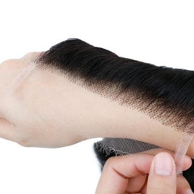 China Custom human raw human hair 5x5 silky straight frontal transparent frontal closure hd bodywave Swiss lace headband FH for sale