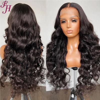 China High Quality Loose Wave FH HD Human Hair Lace Front Wigs 13x6 Loose Wave HD Hair Wig For Black Women for sale