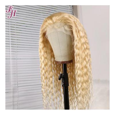 China HD Cheap Virgin Hair FH Wig 13x4 Brazilian Deep Wave Lace Frontal Wig Lace Front Human Hair Wig Vendor For Black Women for sale