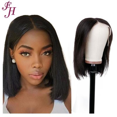 China Factory Wholesale 100 Wave FH Silky Straight Virgin Brazilian Hair Wigs Straight Dangle Hair Wigs 13x4 Lace Front Transparent Wigs for sale