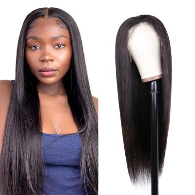 China Custom fast shipping straight lace wigs FH human hair wigs hd full lace indian straight transparent wig closure wig for sale