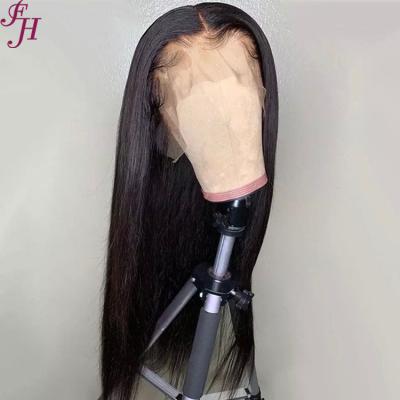 China Silky Straight Wave FH Grade Original Transparent Silky Straight Hairline Natural Full Lace Wig 10A Human Hair Full Lace Wig for sale