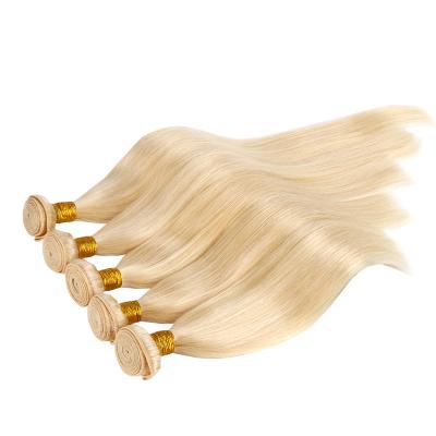 China Wholesale Straight Cheap Raw Virgin Brazilian Hair Weaves 613 Blonde Hair Bundles for sale