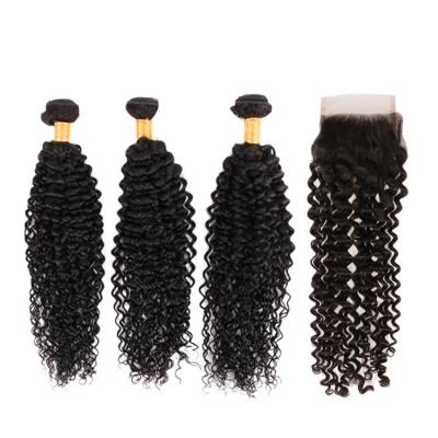 China Deep Curly Hair Extension Supplier Reliable Cuticle Aligned Virgin Hair Bundles Virgin Hair Wholesale Vendors for sale