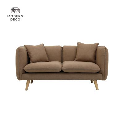 China Durable modern indoor sofa living room sofa couch two-Seat loveseat loveseat high-end velvet fabric furniture Poland for sale