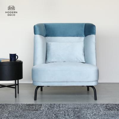 China Wingback Velvet Armchair Chair Wingback High Wingback Wingback Gray Green Blue Gray Black Upholstered Pink Modern Comfy for sale