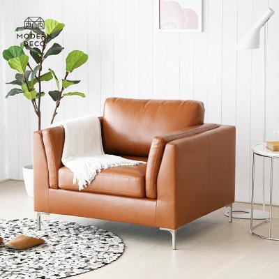 China Other One Seat Synthetic PU Faux Leather Sofa Single Armchair for sale