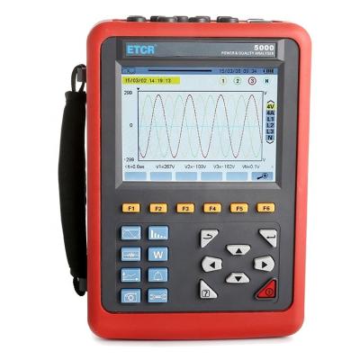 China High Quality Handheld Digital Energy Meter Power Quality Meter Analyzer 3 Phase Power Quality Analyzer ETCR5000 for sale