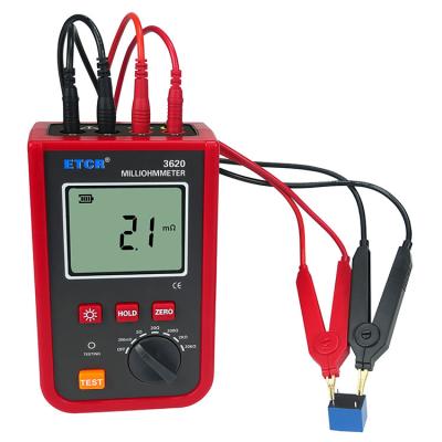 China ETCR3620 Low Value Resistance Precision 4 Wire Method DC Resistance Tester Milliohm Meter For Transformer Winding for sale