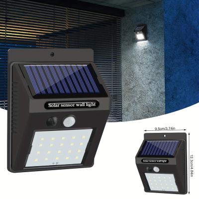 China Garden 20 LED Solar Motion Sensor Wall Light 1 Mode Simple Operation Security IP64 Waterproof Light For Front Door Backyard Garage for sale