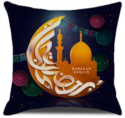 China Wholesale New INS Home Daily Breathable Ramadan Festival Sofa Eid Moon Printing Pillow Cover for sale