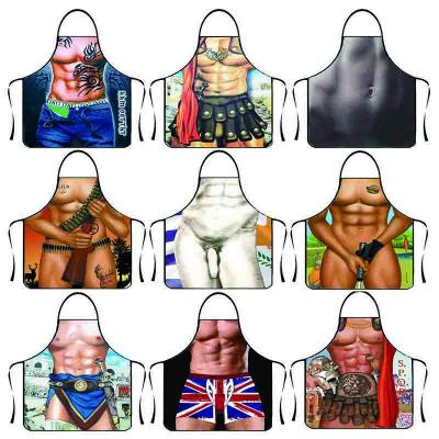 China Wholesale Cheap Simple Cute Apron Kitchen Apron Custom Style Neck Apron Anti-fouling Cartoon for sale