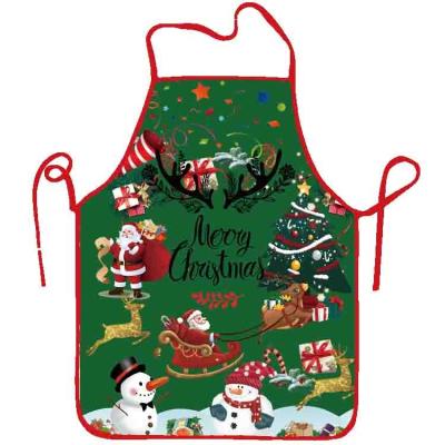 China Simple Cute Christmas Apron Chef Apron Cartoon Decorated Christmas Dress New Year A Great Gift For Women for sale