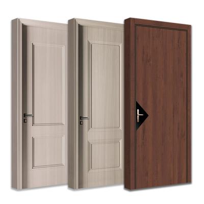 China Waterproof Hot Sale Internal MDF Doors Solid Wood PVC Interior Door for sale