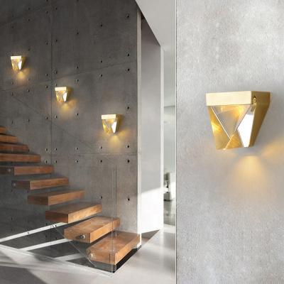 China Modern Luxury Contemporary Gold Living Room Wall Lights Crystal Glass Ball Wall Lamp for Bedroom Room Entrance Staircase Wall Sconces for sale