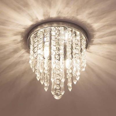 China Modern Luxury 1 Light Chrome Crystal Ball Fixture Pendant Ceiling Lamp Lighting Modern Chandelier Crystal Ball Fixture Pendant Ceiling Lamp for sale