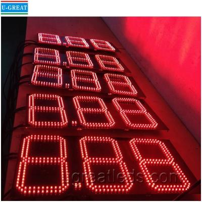 China 7 Segment LED Price Board Outdoor For Numbers Display Remote Control à venda