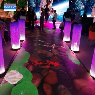 Китай Interactive Software Disco Dance Floor Tile for Floor LED screen activity stage продается