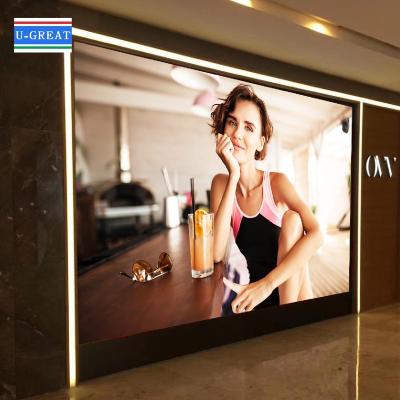 China Background Indoor LED Video Wall Super Thin P4  SMD2121  9500K-11500K for sale