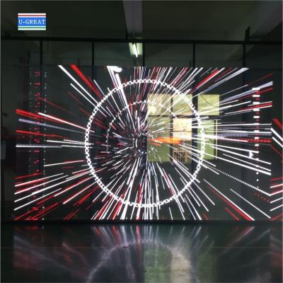 Cina Large Building Transparent LED Screen Glass Curtain Advertisement Hd in vendita